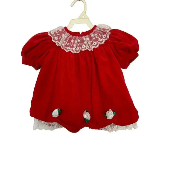 Coming Things Kid's Girl Red Short Sleeve Crew Neck Pullover Dress Size 12 - Picture 1 of 9